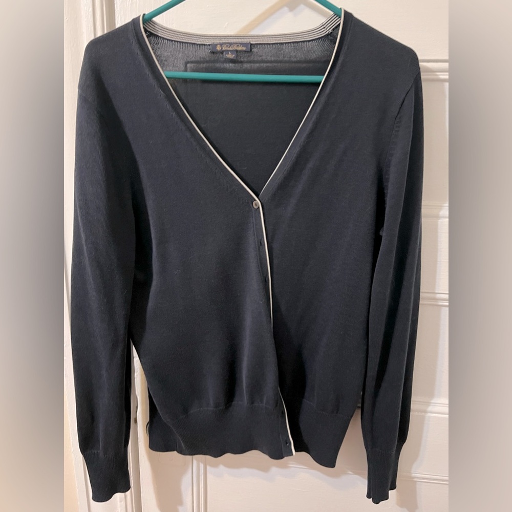 Brooks brothers cardigan blue navy large EUC